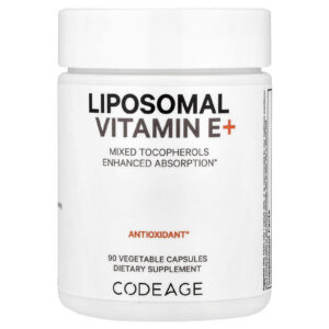 Codeage Vitamina E + Lipossomal Tocoferóis Mistos 90 Cápsulas