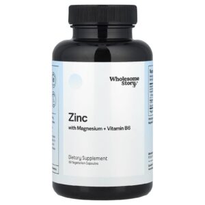 Wholesome Story Zinco com Magnésio e Vitamina B6 60 Cápsulas Vegetarianas