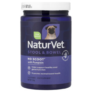 NaturVet No Scoot® com Abóbora Fezes e Intestino Para Cães 155 g (54 oz)
