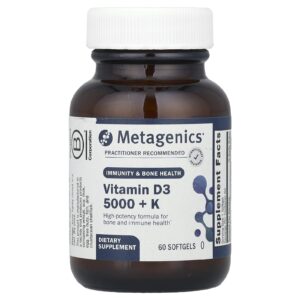 Metagenics Vitamina D3 5.000 + K 60 Cápsulas Softgel