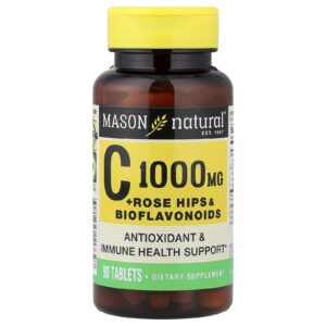 Mason Natural Vitamina C + Rosa-Mosqueta e Bioflavonoides 90 Comprimidos