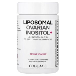 Codeage Inositol de Ovário Lipossomal+ 120 Cápsulas Vegetais