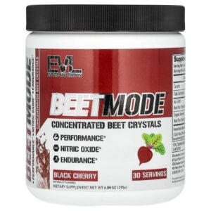EVLution Nutrition BeetMode Cristais de Beterraba Concentrada Cereja Preta 195 g (69 oz)
