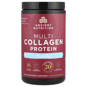 Ancient Nutrition Proteína de Multi-Colágeno Baunilha 252 g (89 oz)