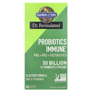 Garden of Life Probiotics Immune 30 Cápsulas Vegetarianas
