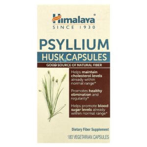 Himalaya Cápsulas de Casca de Psyllium 180 Cápsulas Vegetarianas