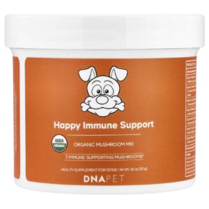 Codeage DNA Pet Happy Immunity Mistura de Cogumelos Orgânicos Para Cães 101 g (35 oz)
