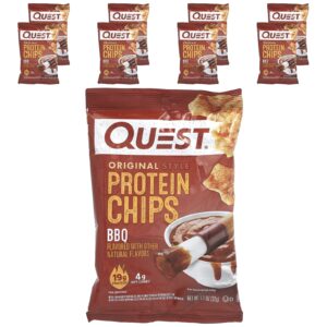 Quest Nutrition Batatas Fritas de Proteína de Estilo Original Churrasco 8 Sacos 32 g (11 oz) Cada