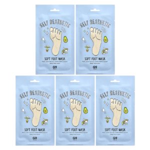 G9skin Auto-Estética Máscara Suave para os Pés 5 Máscaras 12 ml (040 fl oz)