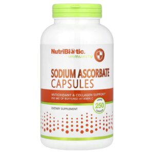 NutriBiotic Ascorbato de Sódio 250 Cápsulas Veganas