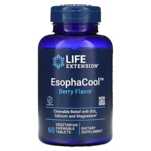 Life Extension EsophaCool Fruto Silvestre 60 Comprimidos Mastigáveis Vegetarianos