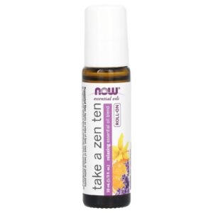 NOW Foods Óleos Essenciais Roll On Zen Ten 10 ml (1/3 fl oz)