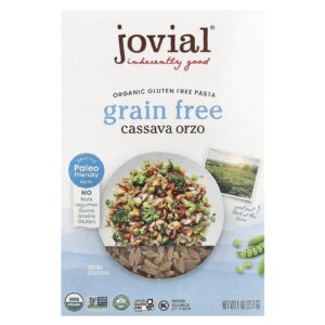 Jovial Macarrão Orgânico Sem Glúten Orzo de Mandioca 227 g (8 oz)