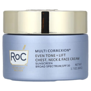 RoC Multi Correxion® Tom Uniforme + Lifting Creme para Peito Pescoço e Rosto FPS 30 48 g (17 oz)