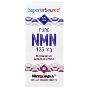 Superior Source NMN Puro 125 mg 60 Comprimidos de Dissolução Instantânea