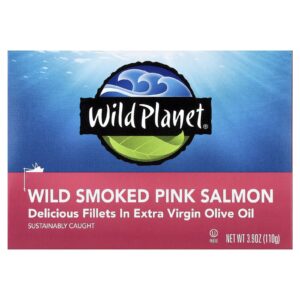Wild Planet Salmão Rosa Selvagem Defumado 110 g (39 oz)