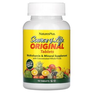 NaturesPlus Source of Life Original Suplemento Multivitamínico e Mineral 90 Comprimidos