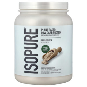 Isopure Proteína à Base de Plantas em Pó Sem Sabor 521 g (115 lb)