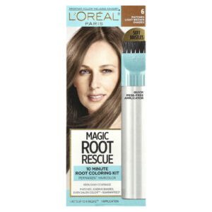 LOréal Magic Root Rescue Kit de Coloração de Raiz em 10 Minutos 6 Castanhos Claros 1 Aplicação