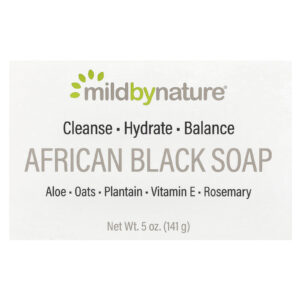 Mild By Nature Sabonete Preto Africano Com Aveia e Plátano 141 g (5 oz)