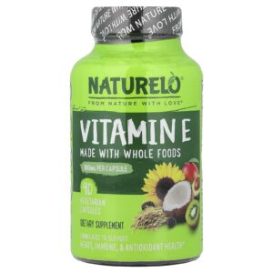 NATURELO Vitamina E 180 mg 90 Cápsulas Vegetarianas