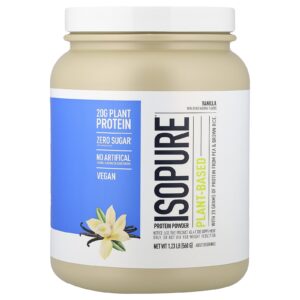 Isopure Proteína à Base de Plantas em Pó Baunilha 560 g (123 lb)