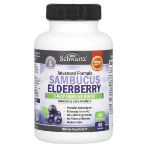 BioSchwartz Sabugueiro Sambucus com Zinco e Vitamina C 60 Cápsulas