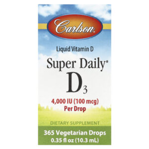 Carlson Super Daily® D3 100 mcg (4.000 UI) 103 ml (035 fl oz)