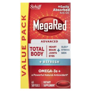 Schiff MegaRed® Tratamento Corporal Total Avançado + Refrescância 65 Cápsulas Softgel