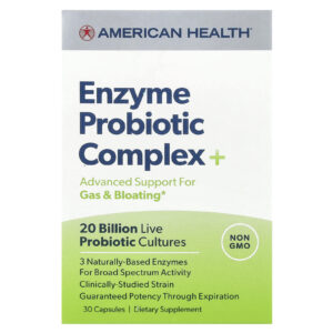 American Health Complexo Probiótico Enzimático + 30 Cápsulas
