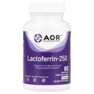 Advanced Orthomolecular Research AOR Lactoferrin-250 60 Cápsulas Vegetarianas