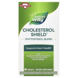Natures Way Cholesterol Shield™ Mistura de Fitosterol 90 Comprimidos