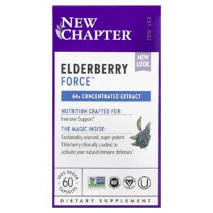 New Chapter Elderberry Force™ 60 Cápsulas Veganas