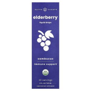 NutraChamps Sabugueiro Sambucus Gotas Líquidas 60 ml (2 fl oz)