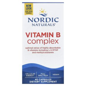 Nordic Naturals Complexo de Vitamina B 45 Cápsulas
