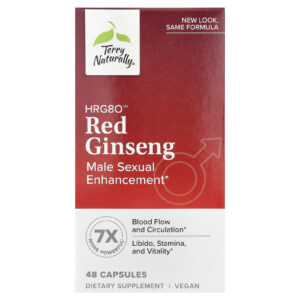 Terry Naturally Ginseng Vermelho HRG80™ 48 Cápsulas
