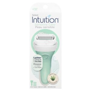 Schick Intuition® Sensitive Care® Aloe Orgânica 1 Navalha 2 Cartuchos
