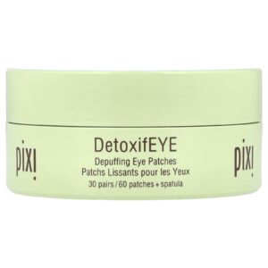 Pixi Beauty Tratamentos para a Pele Desintoxicação para os Olhos Remendos para Despejar os Olhos 30 Pares + Espátula