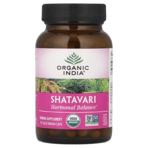 Organic India Shatavari 90 Cápsulas Vegetarianas (400 mg por Cápsula)