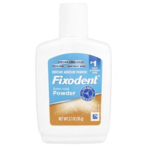 Fixodent Adesivo para Prótese Dentária em Pó Fixação Extra 76 g (27 oz)