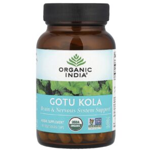 Organic India Gotu Kola 90 Cápsulas Vegetarianas (350 mg por Cápsula)