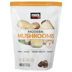 Force Factor Modern Mushrooms® Rolo de Canela 60 Cápsulas Mastigáveis