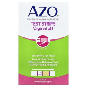 AZO Tiras de Teste de pH Vaginal 2 Testes