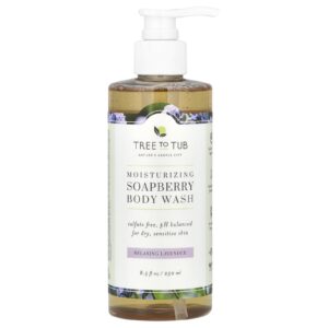 Tree To Tub Sabonete Líquido Hidratante de Sapindus Lavanda Relaxante 250 ml (85 fl oz)