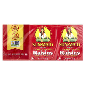 Sun-Maid Passas Secas da Califórnia 6 Caixas 283 g (1 oz) Cada