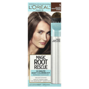 LOréal Magic Root Rescue Kit de Coloração de Raiz em 10 Minutos 5 Castanhos Médios 1 Aplicação