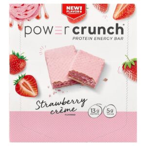 BNRG Power Crunch® Barras Energéticas de Proteína Creme de Morango 12 Barras 40 g (14 oz) Cada