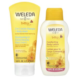 Weleda Conjunto de Pacote de Bebê Calêndula Conjunto de 2 Peças