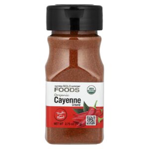 California Gold Nutrition Foods Pimenta-caiena Orgânica 77 g (275 oz)