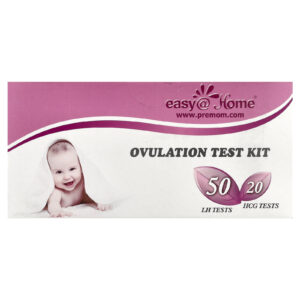 Easy@Home Kit de Teste de Ovulação 50 Testes de LH 20 Testes de HCG